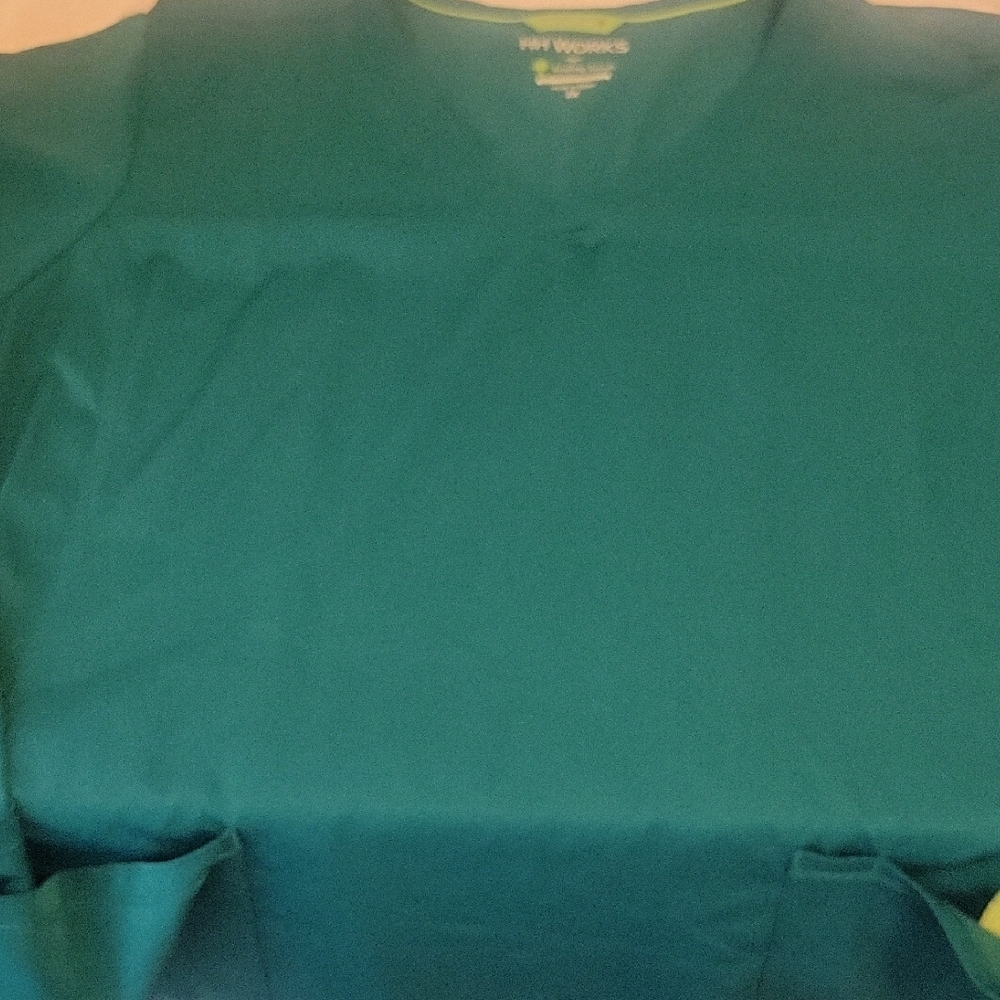Healing Hands Green Scrub Top